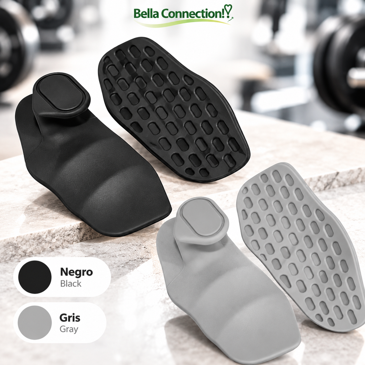 Guantes , agarres de mano para entreno de fuerza gimnasio agarre de tracción de silicona sin dedos para fitness y gimnasia