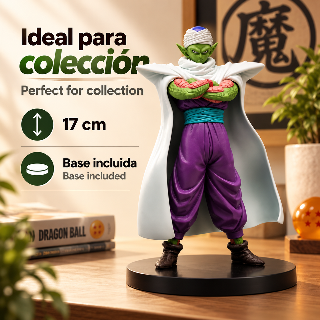 Figura de acción de Dragon Ball Z Piccolo, estatua de PVC de 17cm, Figura de acción coleccionables de PVC