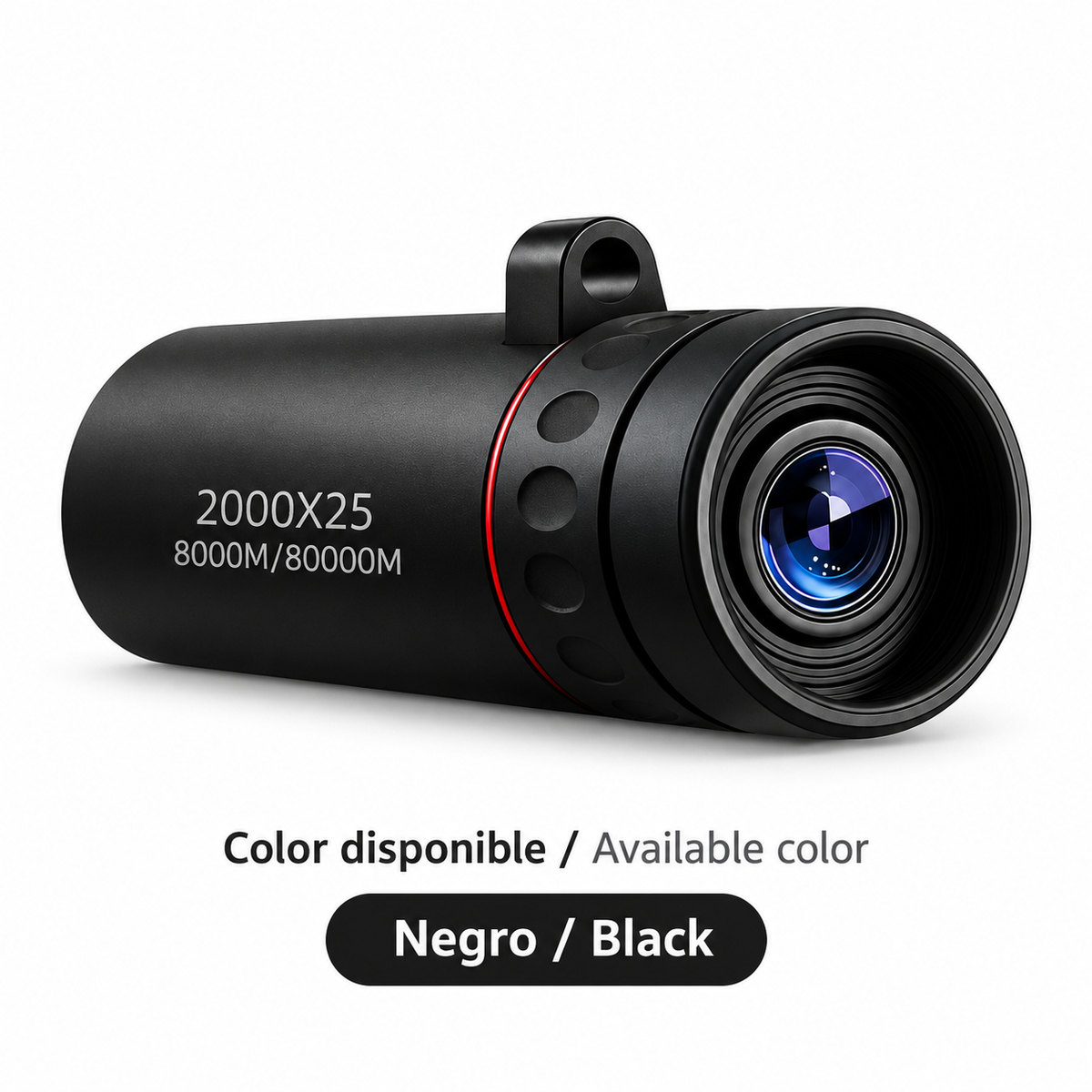 Telescopio Monocular HD de 2000x25, Gran Apertura, Imágenes HD Portátil para acampar al aire libre de uso libre y para moviles