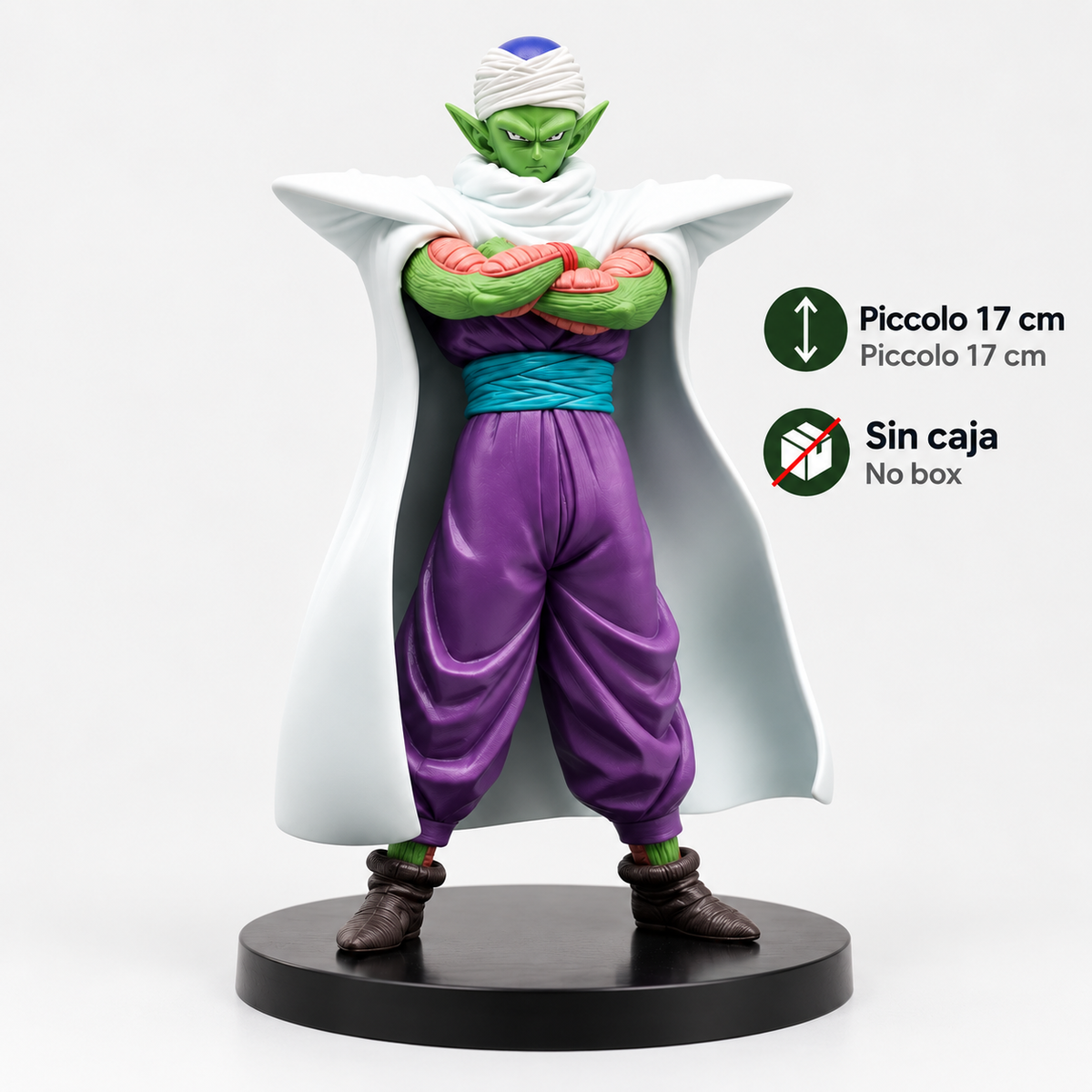Figura de acción de Dragon Ball Z Piccolo, estatua de PVC de 17cm, Figura de acción coleccionables de PVC