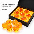 Juego de 7 Figuras de Dragon Ball Z, Esferas de Cristal de 1 a 7 Estrellas de 3.5cm, Colección PVC para Invocar a Shenron