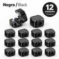 Organizadores Magnéticos de Cables Adhesivos – Pack de 12
