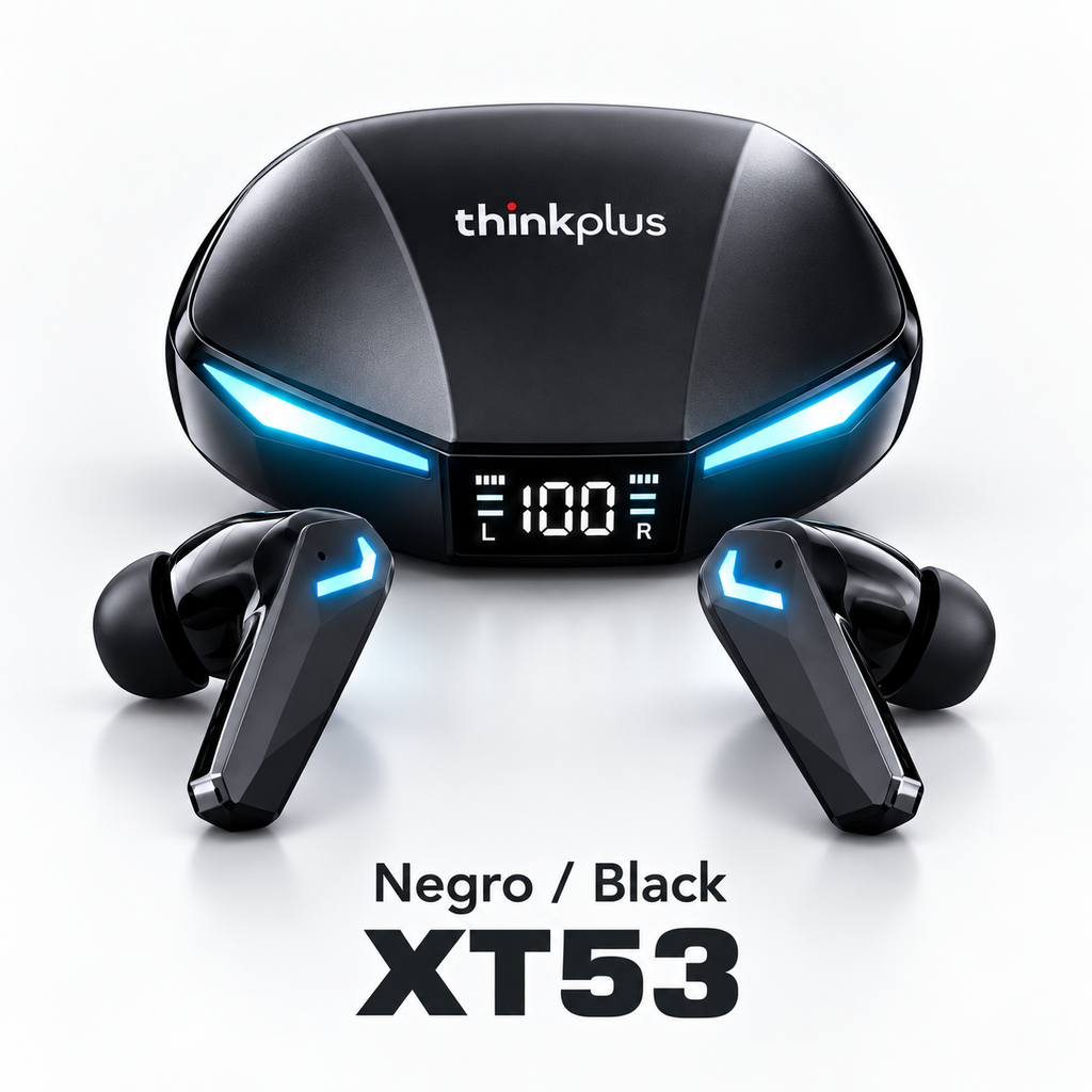 Auriculares inalámbricos Lenovo XT53 con Bluetooth,Pantalla digital LED, inalámbricos, deportivos, con llamadas HD y baja latencia