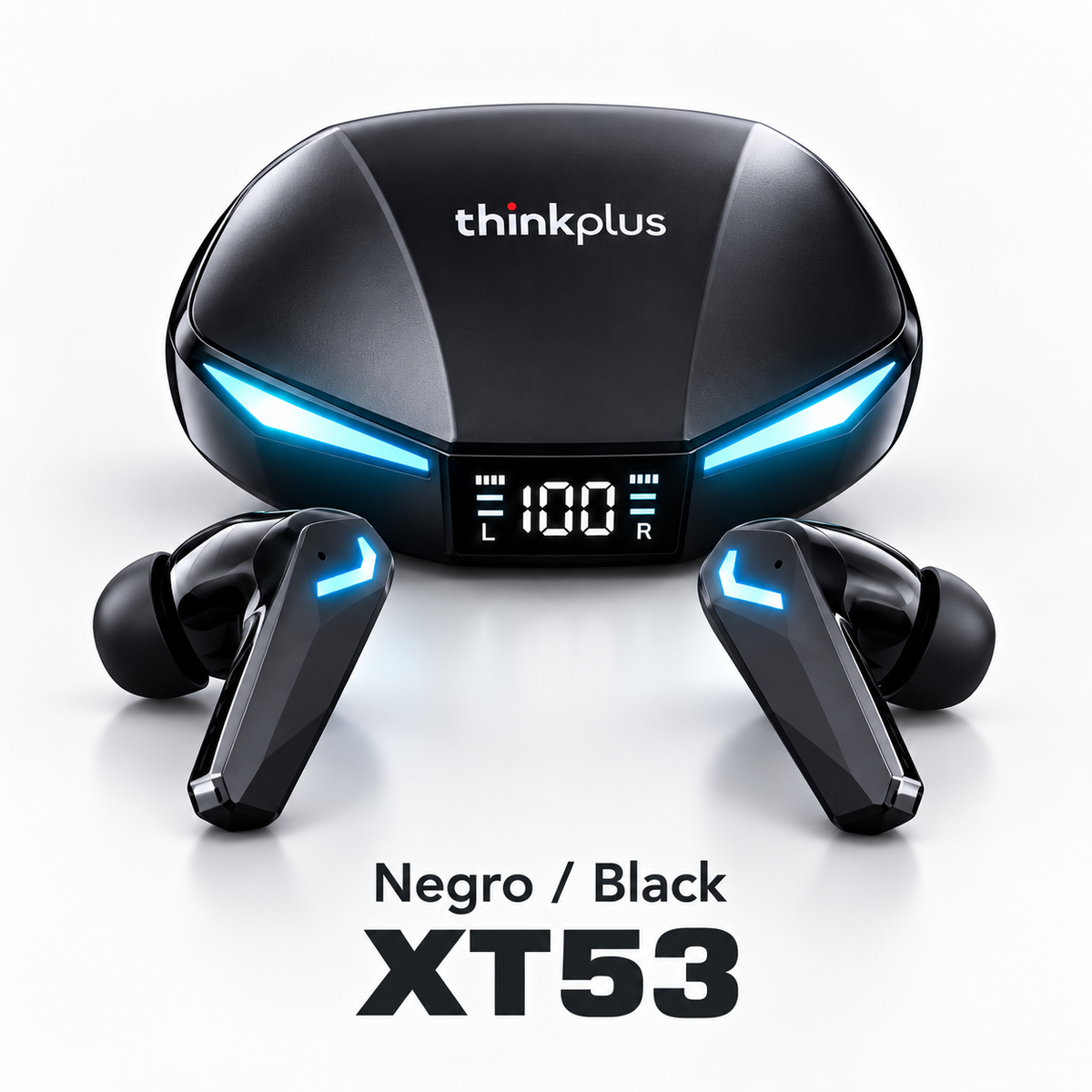 Auriculares inalámbricos Lenovo XT53 con Bluetooth,Pantalla digital LED, inalámbricos, deportivos, con llamadas HD y baja latencia