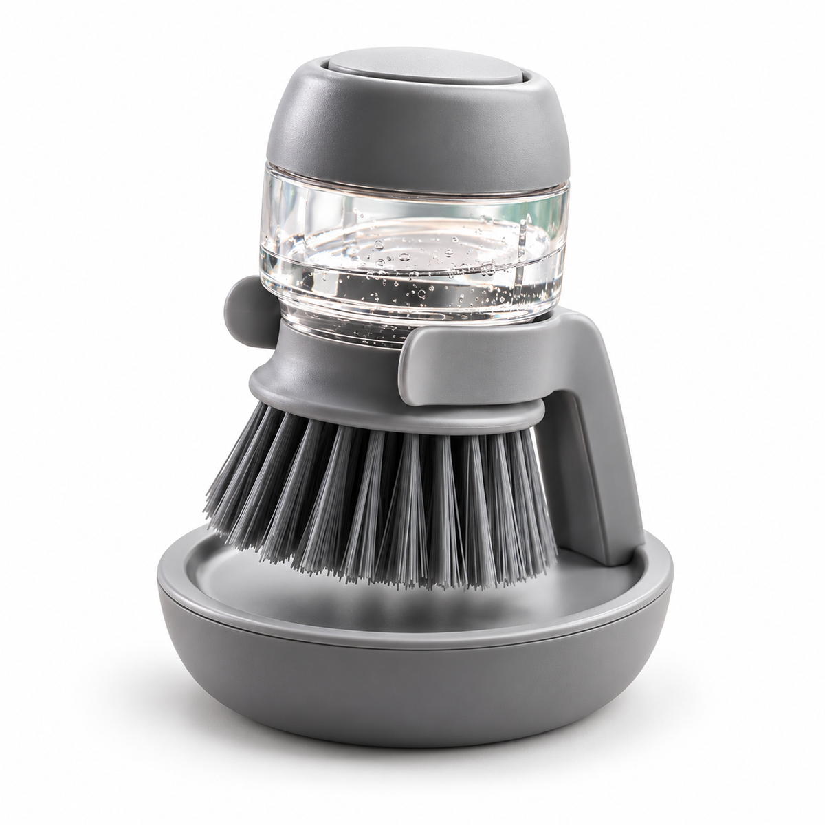 Cepillo dispensador de jabón para productos de cocina, cepillos para fregar, fregador de platos 2 en 1 con soporte