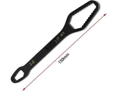 Llave universal torx multifuncional de doble extremo 3-17 mm, llave auto ajustable, herramientas manuales