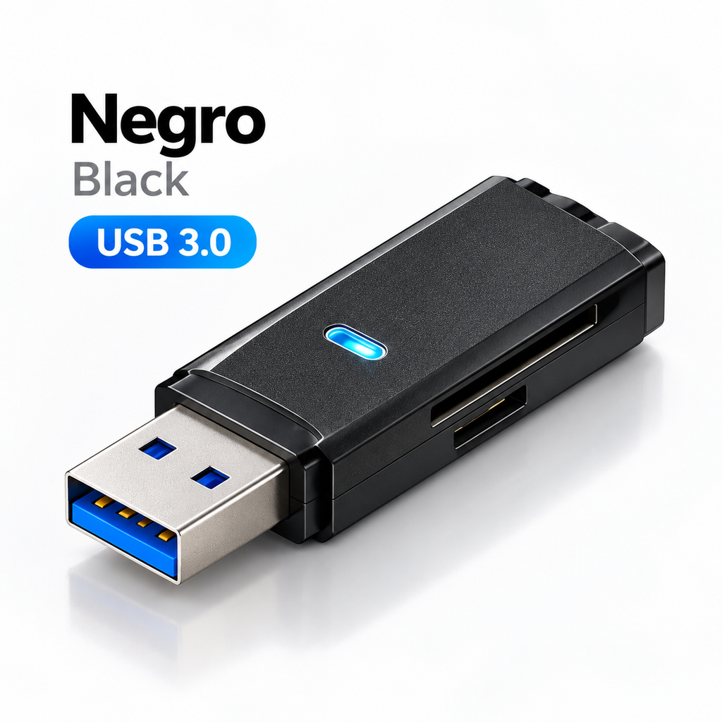 Lector de Tarjetas USB 3.0 para SD y MicroSD – 2 en 1